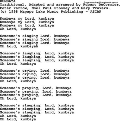  Kumbaya : Un hymne folk à l'unité sociale et aux harmonies vocales envoûtantes